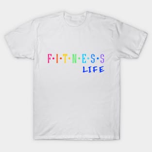 Fitness life style.Fitness training.Healthy life. T-Shirt